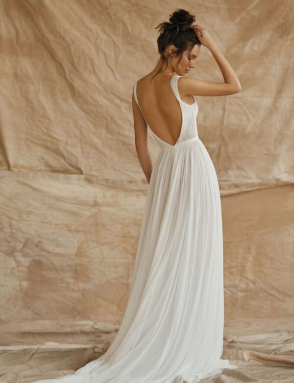 Fancy V Neck Sleeveless High-Low Prom Dress for Women
